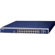  Коммутатор PLANET (GS-6322-24P4X) 24x10/100/1000T 95W 802.3bt PoE + 10GBASE-T 10G SFP+ Managed Switch 