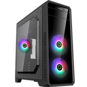  Корпус GameMax G561-FRGB ATX case, black, w/o PSU, w/1xUSB3.0+2xUSB2.0, w/2x12cm FRGB (fixed 4 colors) 
