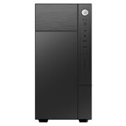  Корпус FOXLINE Forza FZ-017-SX450R mATX case, black, w/PSU 450W 12cm, w/2xUSB2.0, w/pwr cord, w/o Fan 