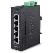  Коммутатор PLANET IGS-500T IP30 Compact size 5-Port 