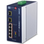 Коммутатор PLANET (IGS-624HPT) 6xGigabit Switch with 4x802.3AT POE+ plus 2x100/1000X SFP 