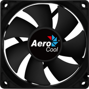  Вентилятор Aerocool Force 8 black (4718009157927) (80x80x25mm, 3pin+4pin, 1500 об/мин, 28,3dB) 