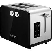  Тостер Kitfort КТ-4094 черный/серебристый 