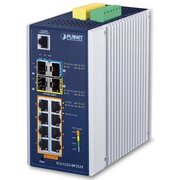  Коммутатор PLANET (IGS-5225-8P2S2X) IP30 Industrial L2+/L4 8-Port 1000T 802.3at PoE+ 2-port 100/1000X SFP + 2-port 10G SFP+ Full Managed Switch 