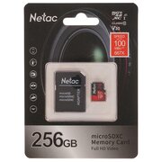  Карта памяти Netac P500 Extreme Pro (NT02P500PRO-256G-R) 256GB MicroSD retail version w/SD adapter 