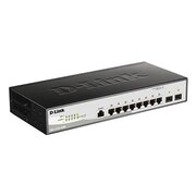  Коммутатор D-Link DGS-1210-10/ME с 8 портами 10/100/1000Base-T и 2 портами 1000Base-X SFP 