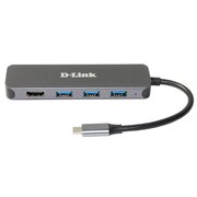  Док-станция D-Link DUB-2333/A1A 3xUSB 3.0, 1xUSB Type-C/PD 3.0 и 1xHDMI 