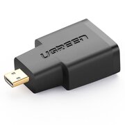  Адаптер UGREEN 20106 Micro HDMI Male to HDMI Female Adapter черный 