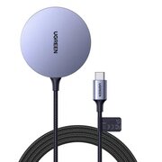 Беспроводное ЗУ UGREEN CD245 (30233) Magnetic Wireless Charger для iPhone серый космос 