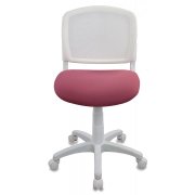  Кресло детское Бюрократ CH-W296NX/26-31 спинка сетка белый TW-15 сиденье розовый 26-31 