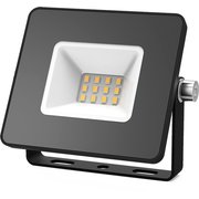  Прожектор Gauss 613527110 LED 10W 670lm IP65 3000К черный 1/60 