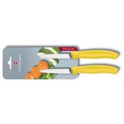  Набор ножей кухонных Victorinox Swiss Classic (6.7606.L118B) компл.2шт желтый блистер 
