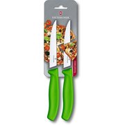  Набор ножей кухонных Victorinox Swiss Classic (6.7936.12L4B) компл.2шт салатовый блистер 