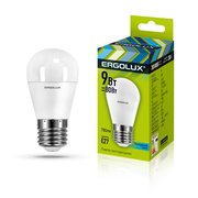  Лампочка Ergolux LED-G45-9W-E27-4K 