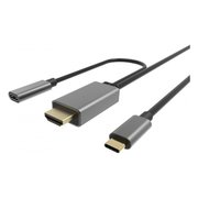  Кабель Vcom CU423MCPD-1.8M USB 3.1 Type-Cm - HDMI A(m) 4K 60Hz, 1.8m , PD, Alum Shell,Vcom (CU423MCPD-1.8M) 