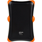  Внешний HDD 1.0TB USB3.0 Silicon Power Armor A30, ударопрочный, чёрный/оранжевый (SP010TBPHDA30S3K) 