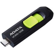  USB-флешка A-Data UC300 (ACHO-UC300-32G-RBK/GN) 32Gb Type-C USB3.2 черный/зеленый 