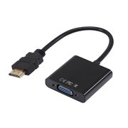  Кабель-адаптер Orient C050, HDMI M - VGA 15F, для подкл.монитора/проектора к выходу HDMI, длина 0.2 метра 