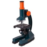  Микроскоп Levenhuk LabZZ M1 монокуляр 100-300 на 3 объектива зеленый/оранжевый 
