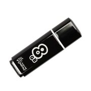  USB-флешка Smartbuy 8Gb Glossy series Black SB8GBGS-K 