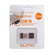  USB-флешка Qumo 64GB NANO QM64GUD-NANO-B Black 