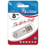  USB-флешка Smartbuy 8Gb V-Cut series Silver SB8GBVC-S 