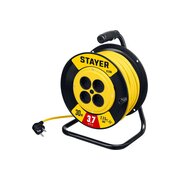  Силовой удлинитель на катушке STAYER 55070-30 ПВС 2х2.5 30м 3750Вт, S 225 