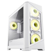  Корпус GameMax Destroyer TGW, mATX, white, w/o psu, w/1xUSB3.0+2xUSB2.0, Combo Audio, w/3x12cm ARGB front fan 