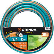  Поливочный шланг GRINDA PROLine Expert 5 429007-3/4-15 3/4" 15м 30атм пятислойный армированный 