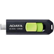  USB-флешка A-Data UC300 ACHO-UC300-128G-RBK/GN 128Gb Type-C USB3.2 черный/зеленый 