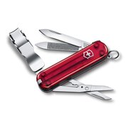 Нож перочинный Victorinox Nail Clip 580 (0.6463.T) 65мм 8 функций полупрозрачный красный 