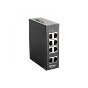  Коммутатор D-Link (DIS-100E-8W/A1A) L2 Unmanaged Industrial Switch with 8 10/100Base-TX ports.1K Mac address, 802.3x Flow Control, Stand-alone, Auto 