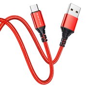  Дата-кабель BOROFONE BX54 Ultra bright micro 1м (красный) 