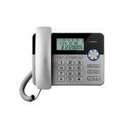  Телефон проводной TEXET TX-259 черный/серебристый 