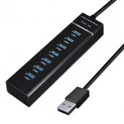  USB-Хаб (концентратор) KS-is KS-568 7 x USB 2.0 F в USB 3.0 Type A M с БП 