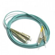  Патч-корд LANMASTER (LAN-2LC-2SC/OM3-3.0) оптический дуплексный, LC/PC-SC/PC, OM3, LSZH, 3.0 м 