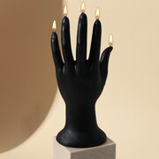  Свеча интерьерная "Женская рука",черная,225*90 мм (9215956) 