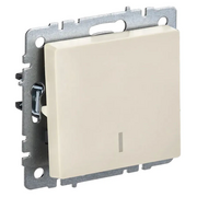  Выключатель IEK Brite ВС10-1-1-БрКр (BR-V10-1-10-K10) скрыт. 1кл. с подсветкой IP20 бежевый (упак. 1шт) 