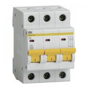 Выключатель IEK ВА47-29 (MVA20-3-006-C) автоматический 6A тип C 4.5kA 3П 400В 3мод белый (упак. 1шт) 