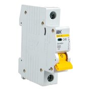  Выключатель IEK ВА47-29 (MVA20-1-040-C) автоматический 40A тип C 4.5kA 1П 230/400В 1мод белый (упак. 1шт) 