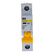  Выключатель IEK ВА47-29 (MVA20-1-050-C) автоматический 50A тип C 4.5kA 1П 230/400В 1мод белый (упак. 1шт) 