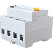  Выключатель IEK ВД1-63 (MDV10-4-040-100) дифф.тока УЗО 40A 100мА AC 4П 400В 4мод белый (упак. 1шт) 