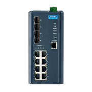  Коммутатор Advantech (EKI-7712E-4F-AE) управляемый Ethernet, 8 портов RJ-45, 4 порта Gigabit SFP, металлический корпус, IP30 