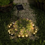  Светильник садовый LUAZON LIGHTING 9146819 на солнечной батарее Обруч, 15 LED, свечение тёплое белое 