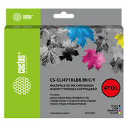  Картридж Cactus CLI-471XL (CS-CLI471XLC) струйный C голубой (10.8мл) для Canon TS5040/MG5740/MG6840/MG7740 