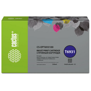  Картридж Cactus T6931 (CS-EPT693100) струйный черный (350мл) для Epson SureColor SC-T3000/T3070/T3200/T5000/5200 