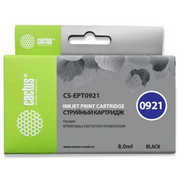 Картридж Cactus T0921 (CS-EPT0921) струйный черный (8мл) для Epson Stylus C91/CX4300/T26/T27/TX106/TX109/TX117/TX119 