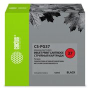  Картридж Cactus PG-37 (CS-PG37) струйный черный (9мл) для Canon Pixma iP1800/iP1900/iP2500/iP2600/MP140/MP190/MP210/MP220/MP470/MX300/MX310 