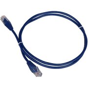  Патч-корд TWT (TWT-45-45-0.3-BL) TWT UTP кат.5e, с заливными колпачками, 0.3 м, синий 
