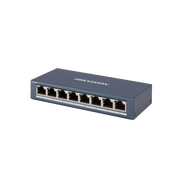 Коммутатор Hikvision (DS-3E0508-E(B)) 8 Gigabit RJ45 ports, Desktop Steel Case Unmanaged Switch (078425) 